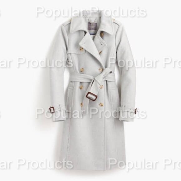 J. Crew | Italian Wool Cashmere Icon Trench Coat - Picture 1 of 5